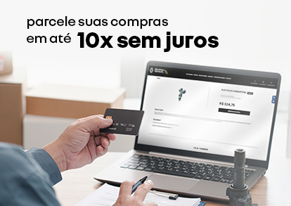 parcele suas compras em até 10x sem juros