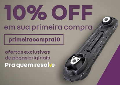 10% OFF em sua primeira compra